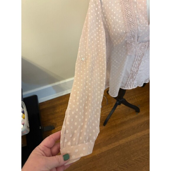 Daniel Rainn BUNDLE Long Sleeved Peach  + Black Floral Top M 2 for 1 - Picture 6 of 7